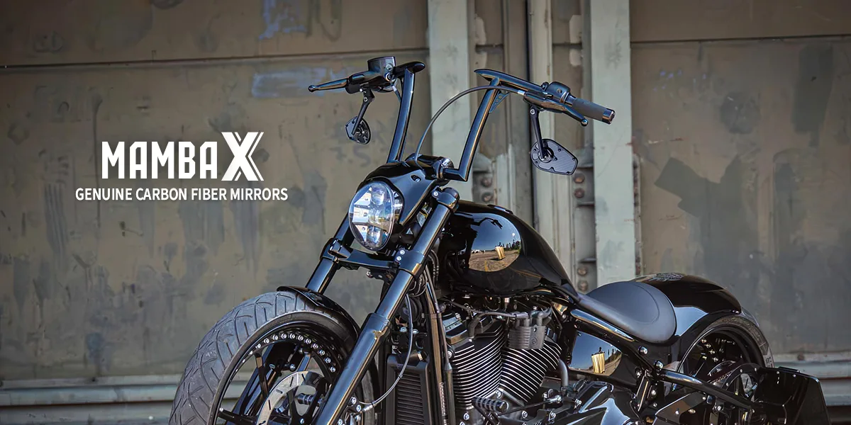 MambaX motorcycle mirrors - genuine carbon fiber mirrors MambaX motorcycle mirrors - genuine carbon fiber mirrors