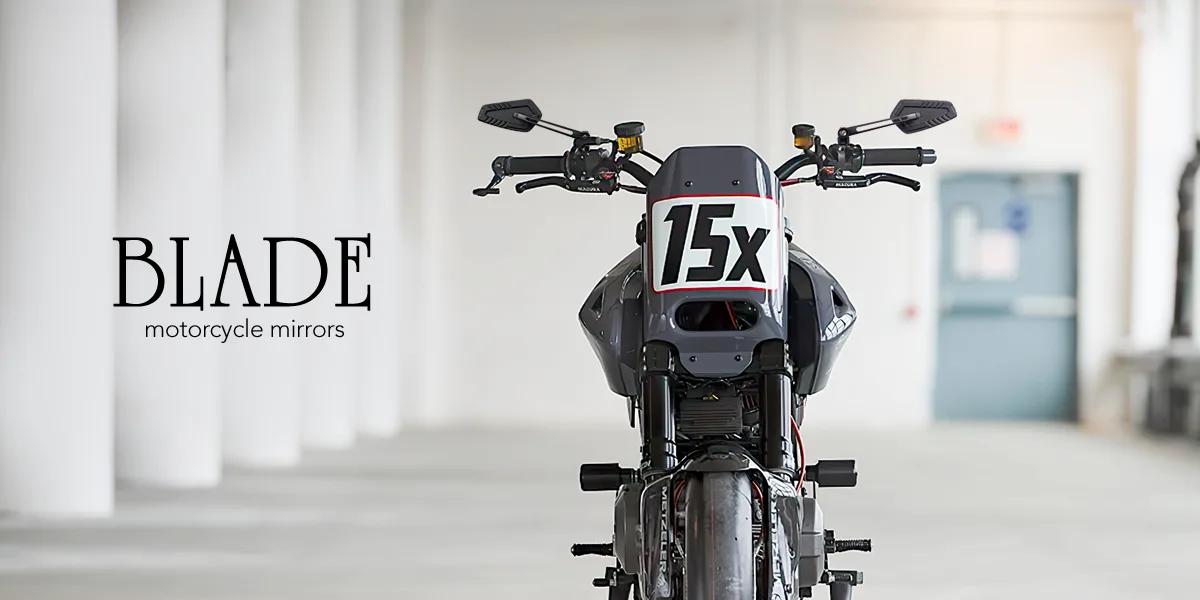 Blade motorcycle mirrors
