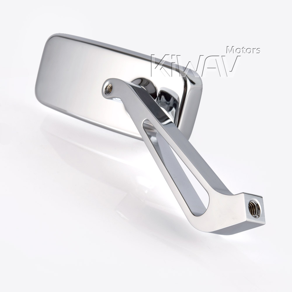 KEEPDSGN Retro Chrome Motorcycle Mirrors – Universal Fit For Harley Honda Yamaha Suzuki