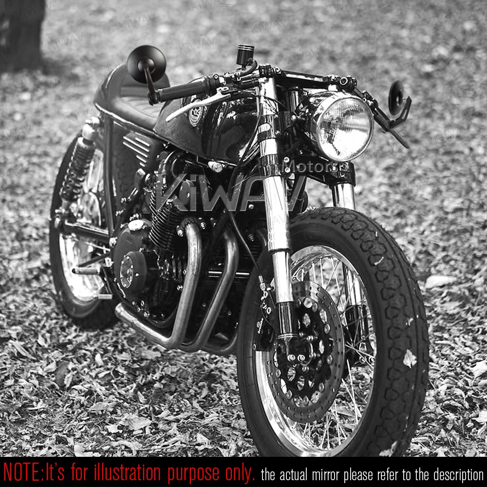 バーエンド: バーエンドミラー ボブ 黒 M8ネジ式