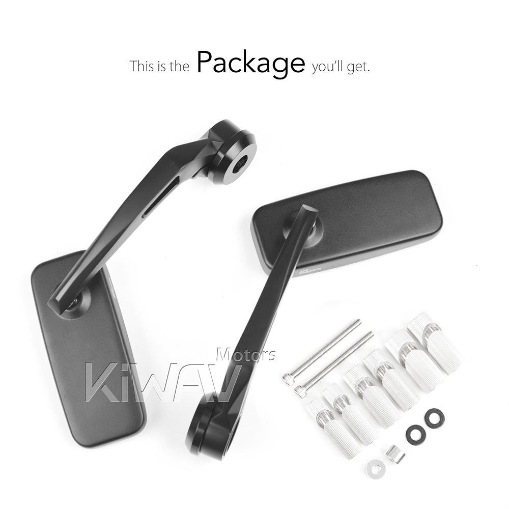 bar-end mirrors: バーエンドミラー クラシック 黒 一部のハーレー用