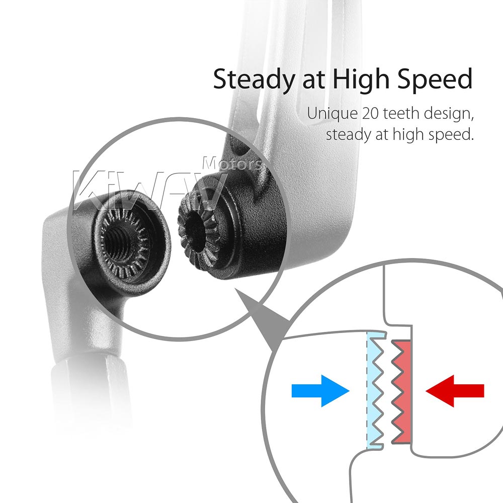 ロードとネイキッド: バイクミラー オーバル 黒 スロット付き柄 M10 5