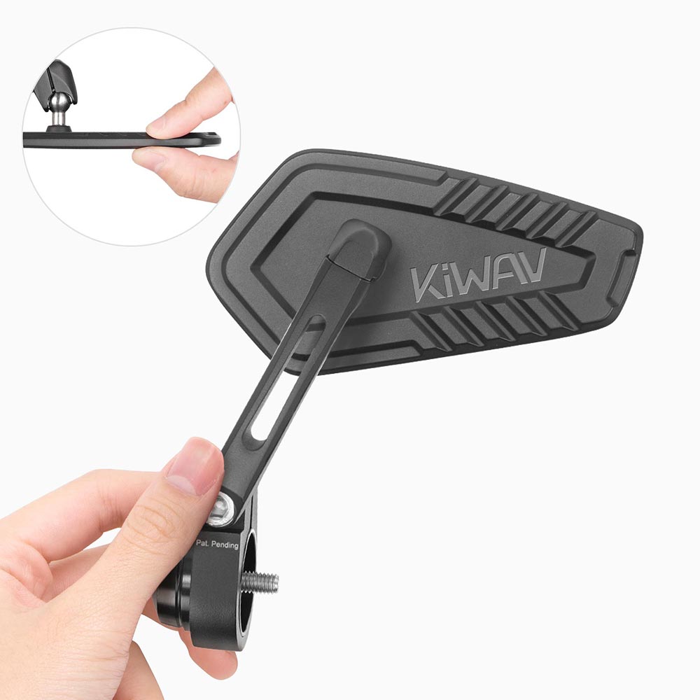Blade black bar end mirrors compatible with Moto Guzzi motorcycles