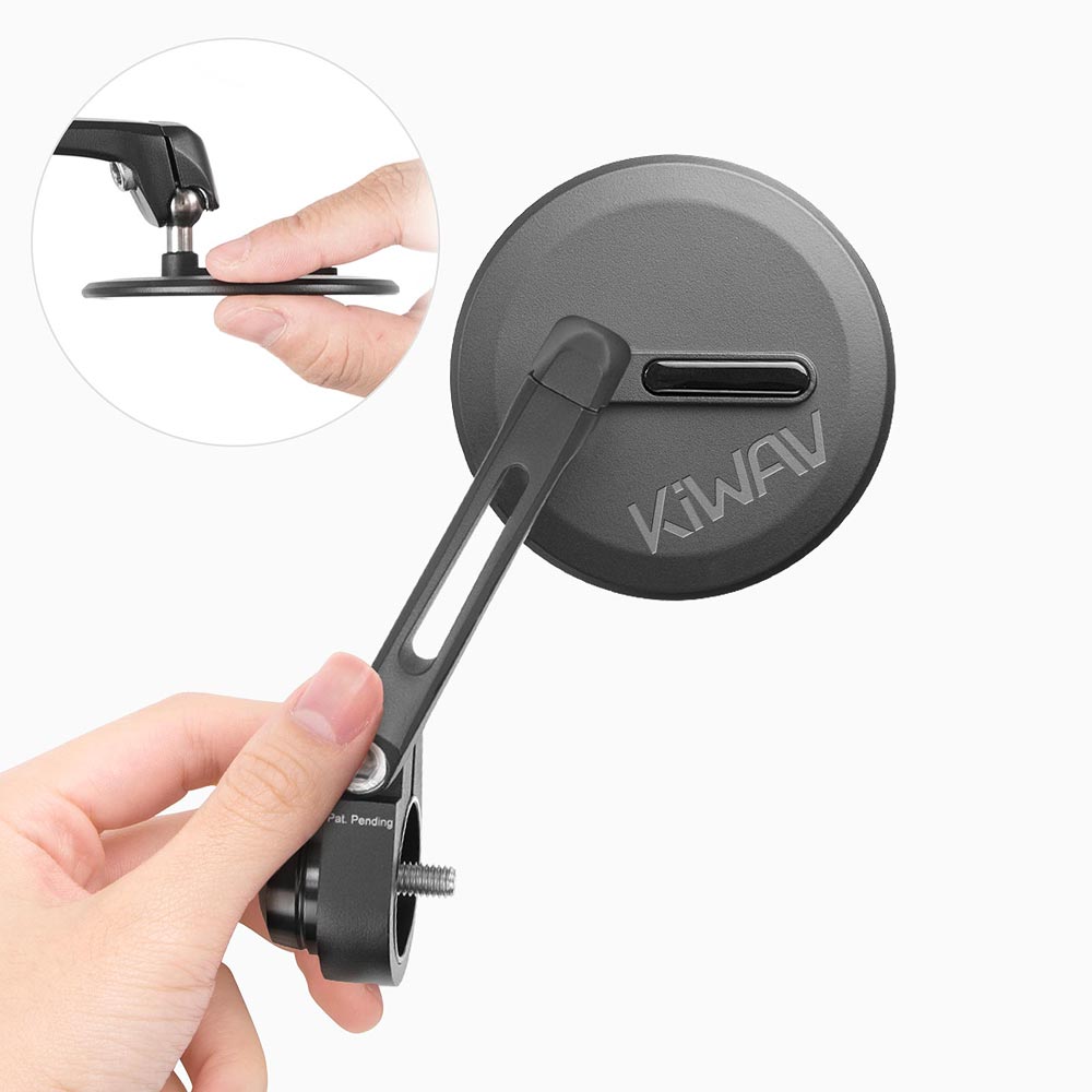 Ojo black bar end mirrors compatible with Moto Guzzi motorcycles