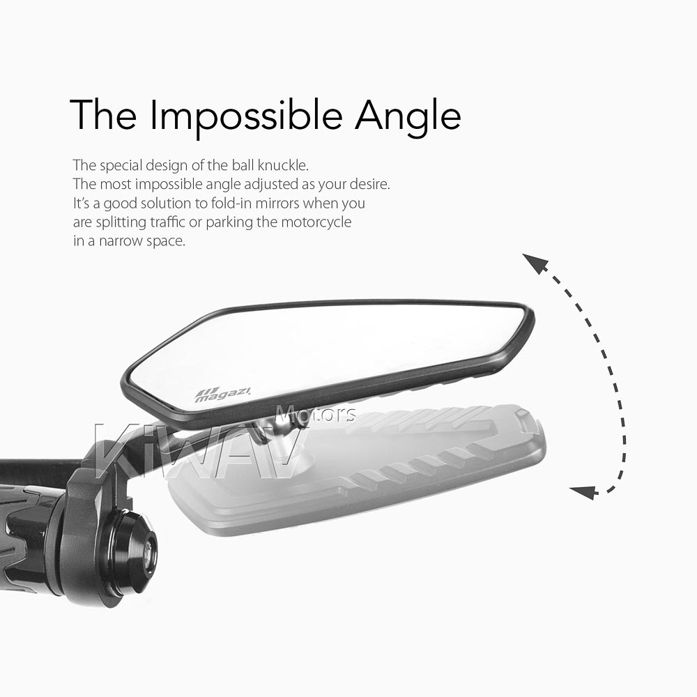 KiWAV Magazi バーエンドミラー triumph 水冷式モデル用 Amazon | KiWAV バーエンドミラー ウルトラ 黒 Triumph