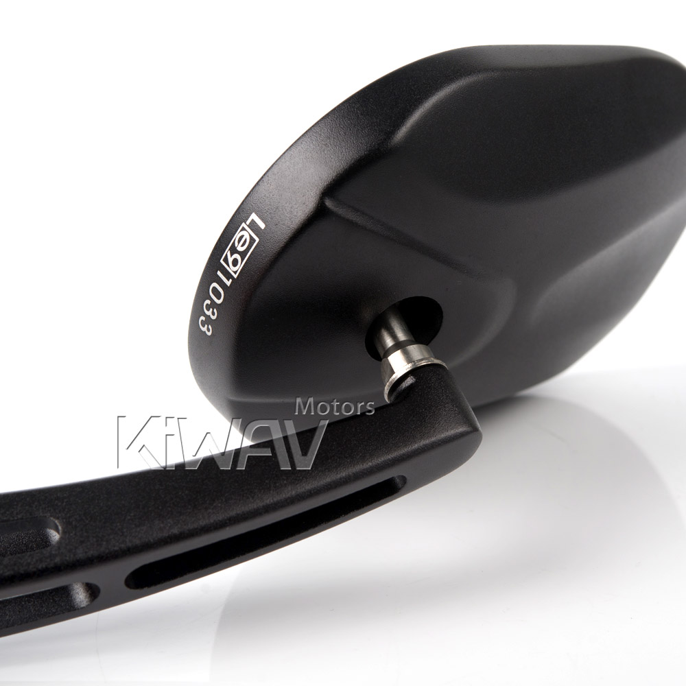 BMWに対応: バイクミラー スターク 黒 M10 1.5ピッチ BMWに適用