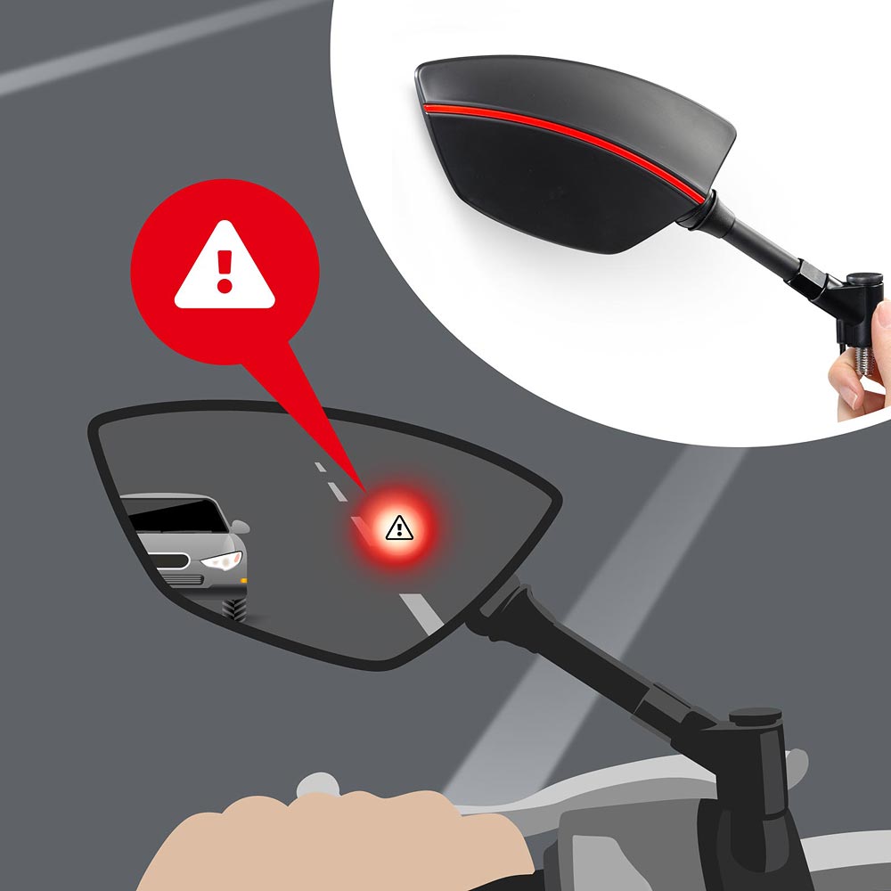 scooter: BSD system with Redline mirrors for M8/M10 mirror bolts