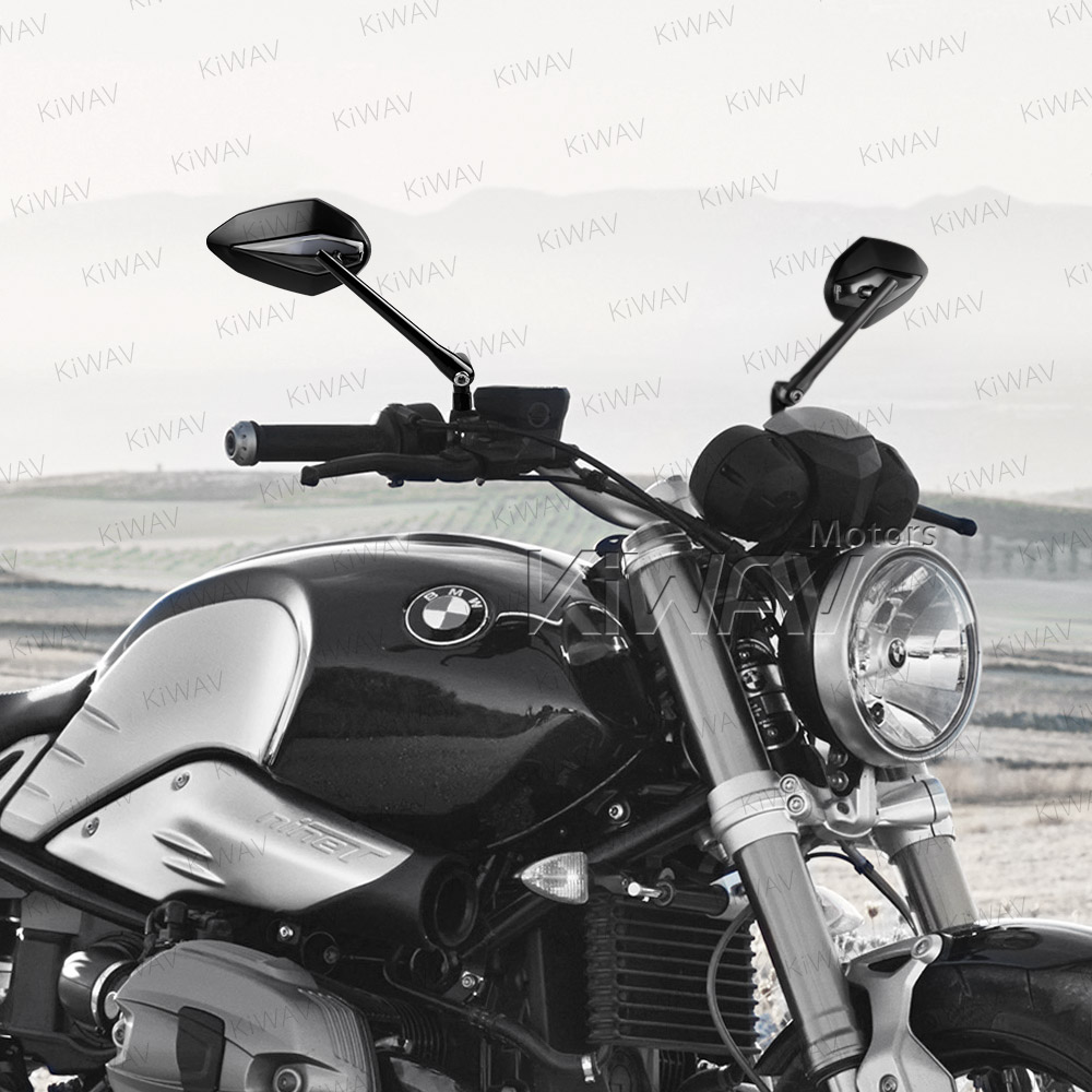 BMWに対応: バイクミラー ヴェノム 黒 M10 1.5ピッチ BMWに適用