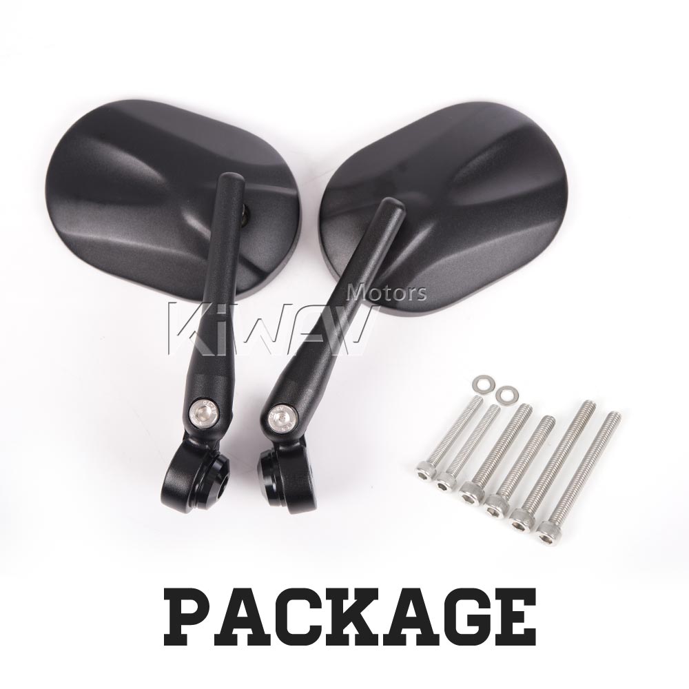 製品一覧: バーエンドミラー スターク 黒 5mm & 6mmネジ式