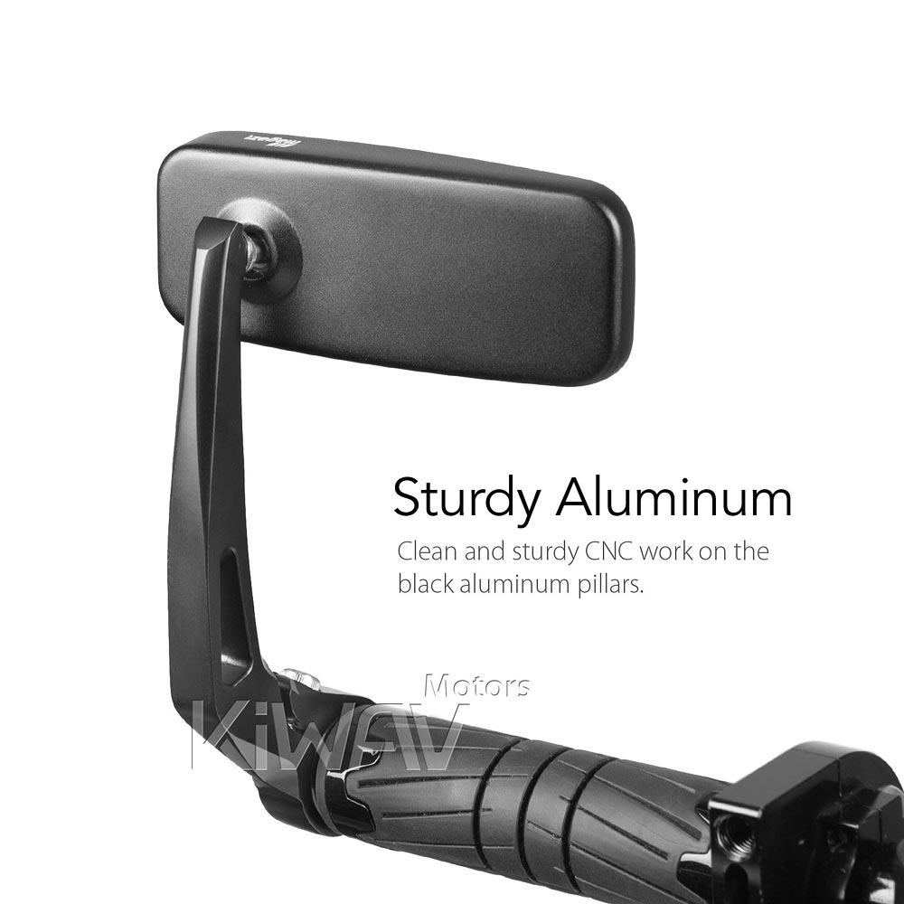 バーエンド: バーエンドミラー クラシック 黒 ヘビーウェイト 7/8、1