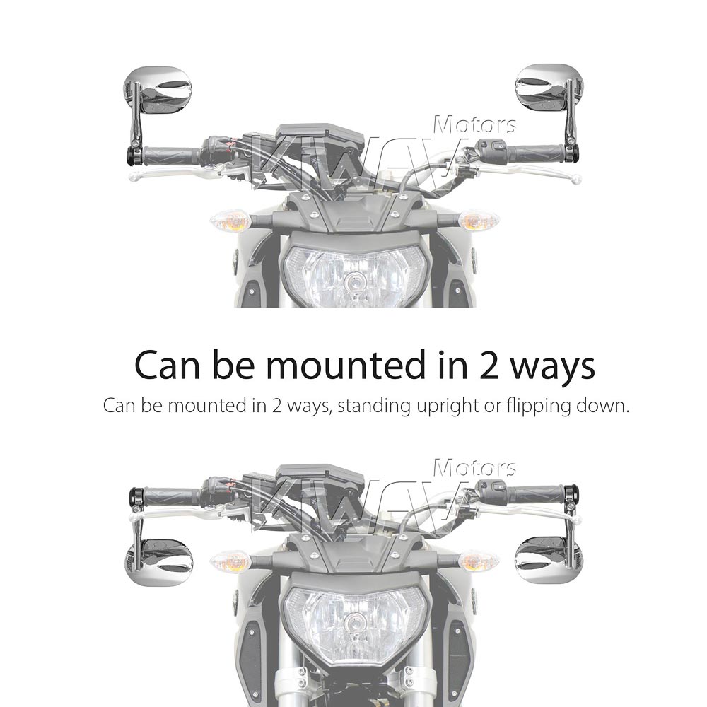 バーエンド: バーエンドミラー スターク クロム ヘビーウェイト M8ネジ式