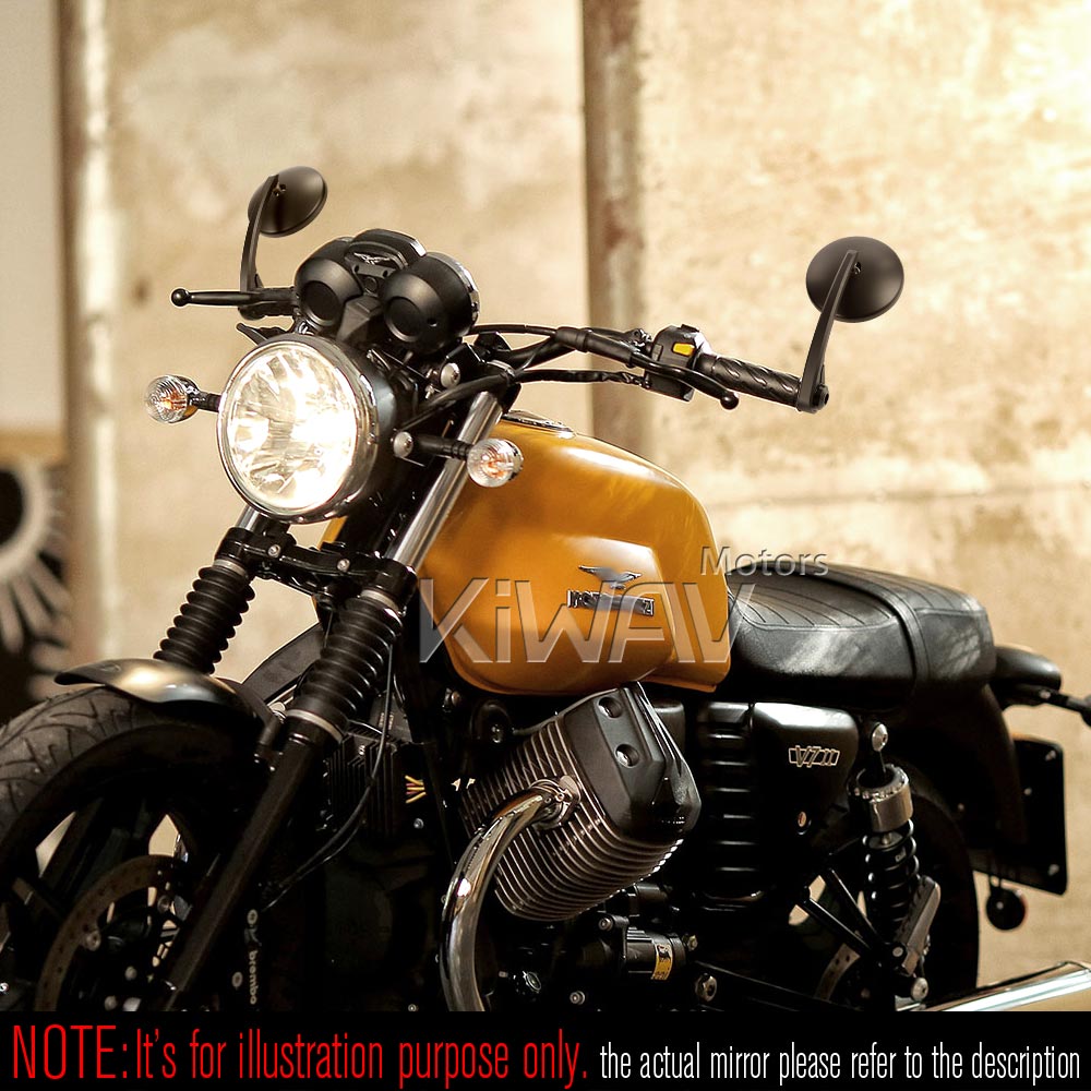 バーエンド: バーエンドミラー イクリプス 黒 モト・グッツィ(Moto