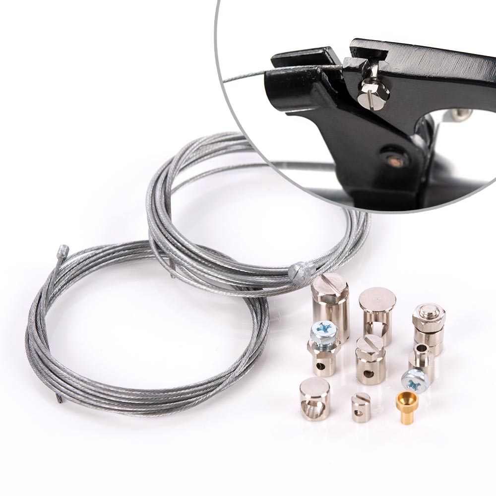 Recambio Moto Cross Kit De 2 Cables De Embrague Para Moto VYIBPDY - Longitud 2 Metros, Con 9 Accesorios, Universal Para Moto Y Cross Kit Reparación Cables 2 Metros