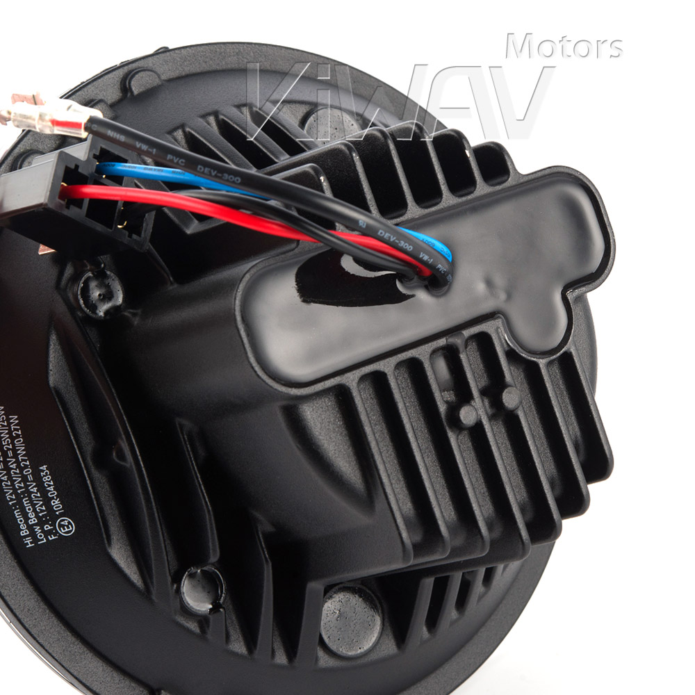 シリウス 7インチ 車用LEDヘッドランプ H6024 黒いリフレクター