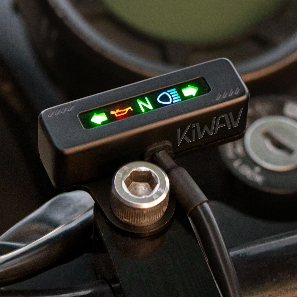 電装と配線: カスタムバイク用ミニLEDインジケーター マットブラック