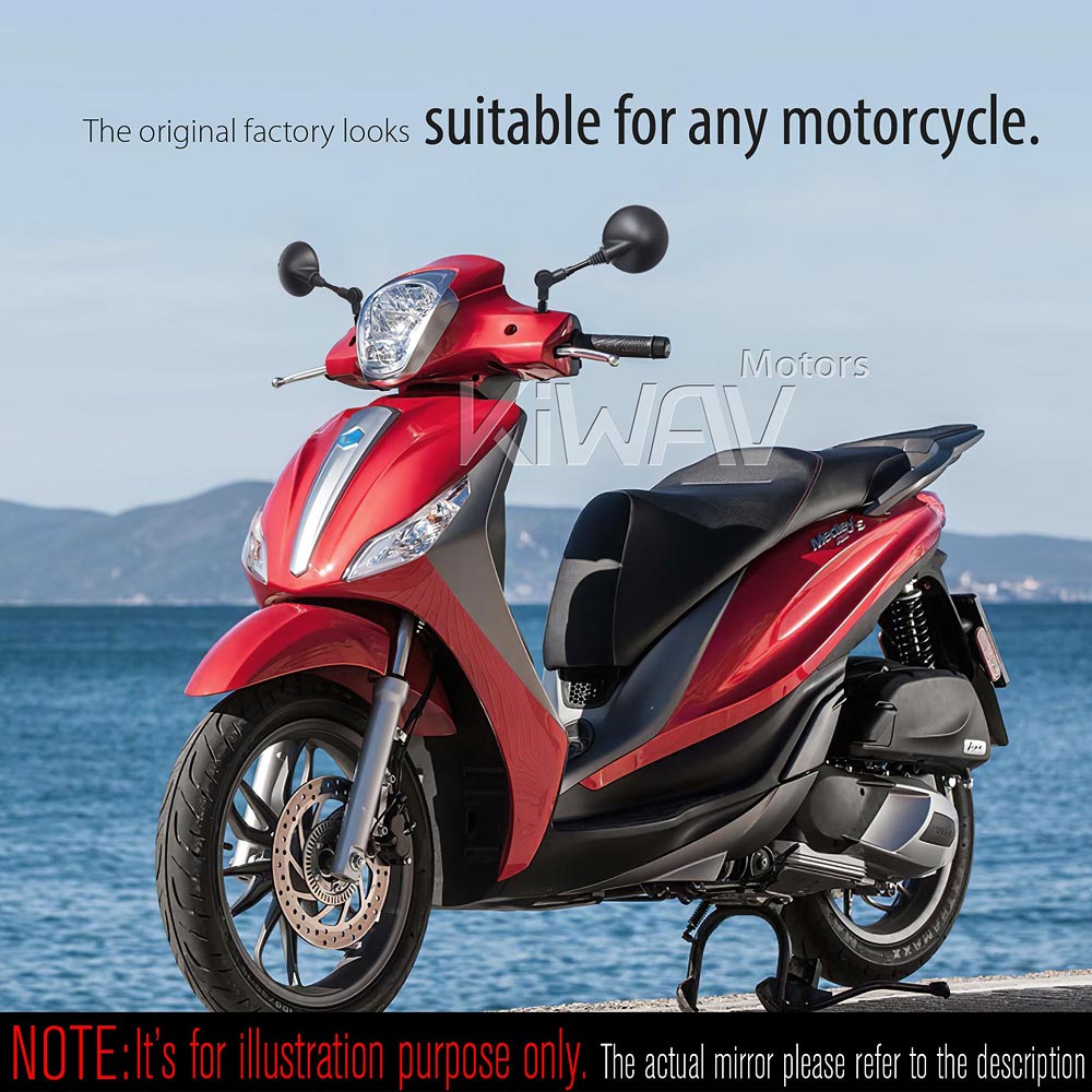 専用　2個 オートバイ ミラー オートバイのバックミラー M8 時計回りと反時計回り