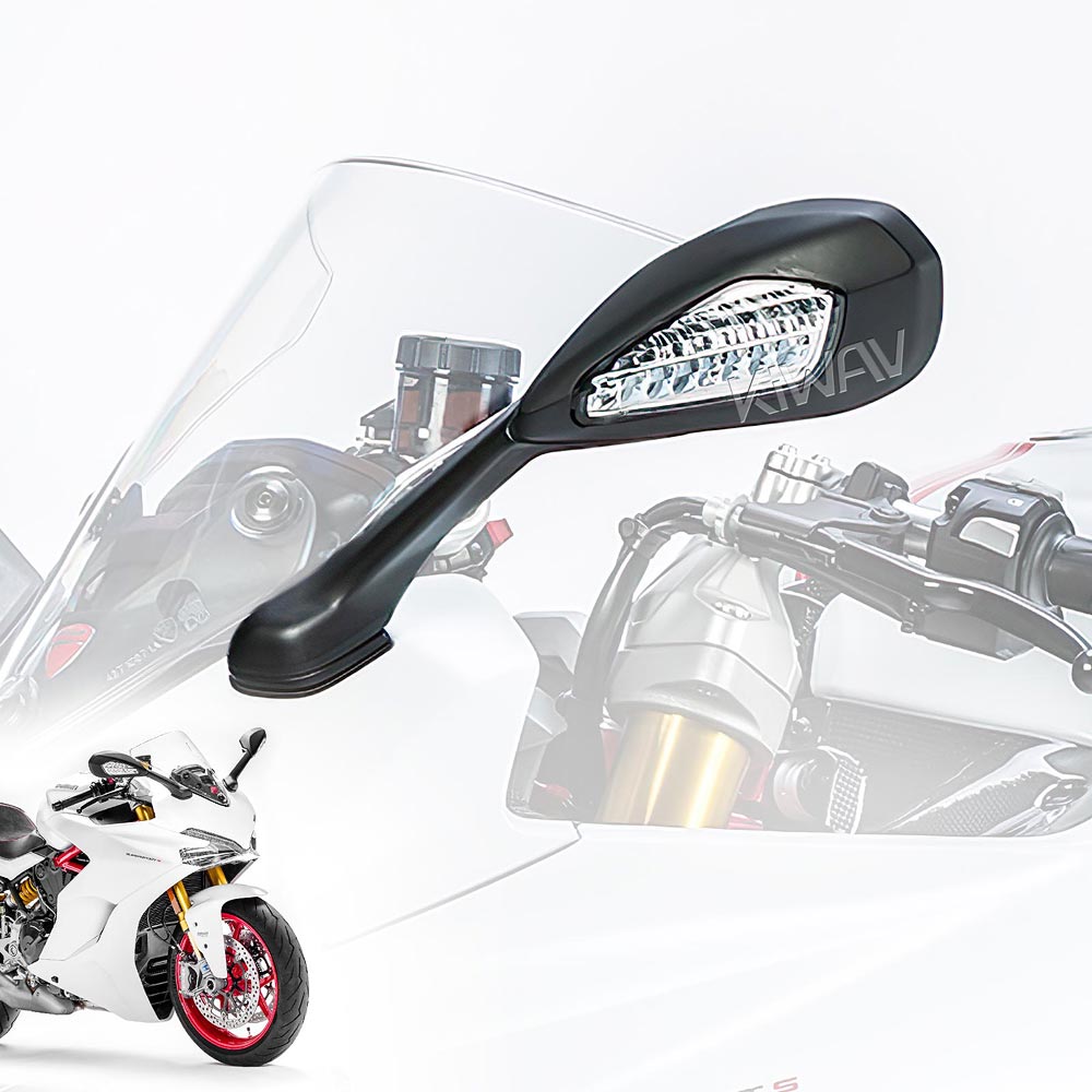 ドゥカティ ハイパーモタード1100S 純正ミラー 左右セット 片側破損あり