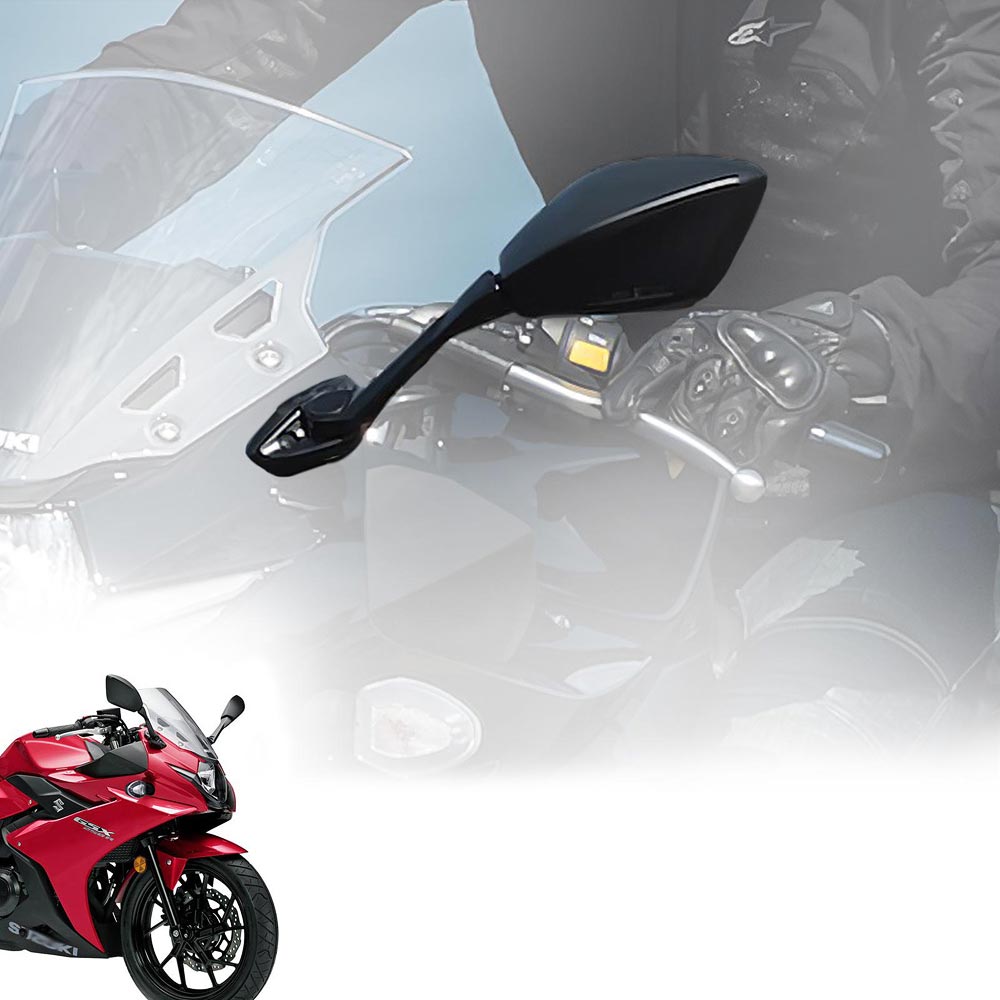 左側補修用ミラー スズキ Suzuki 2018-2019のGSX-250Rに取付可能 黒