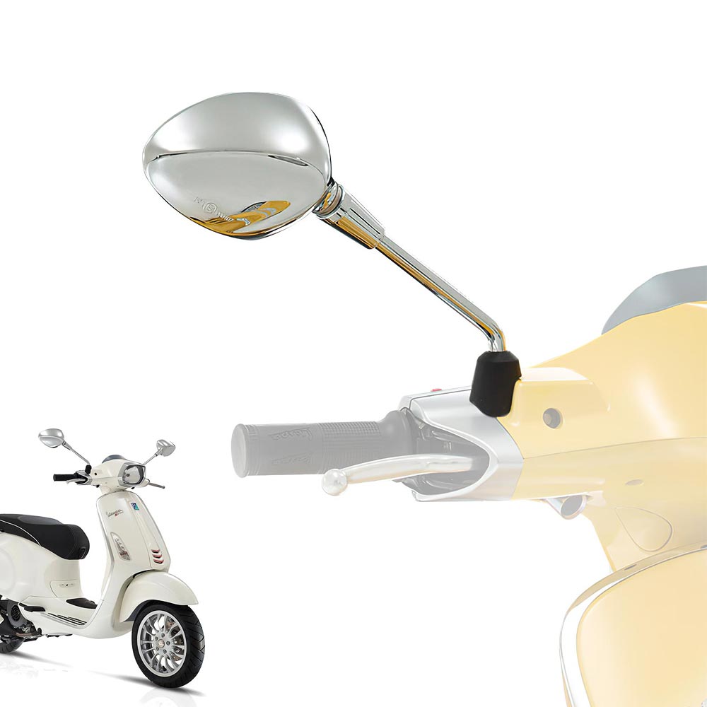 KiWAV OEM replacement mirror right hand RH compatible for Vespa Sprint 50 125 150 2014~2017
