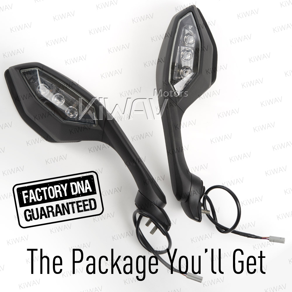 OEM代用品: 補修用ミラー左右セット ウインカー付き ヤマハ Yamaha YZF