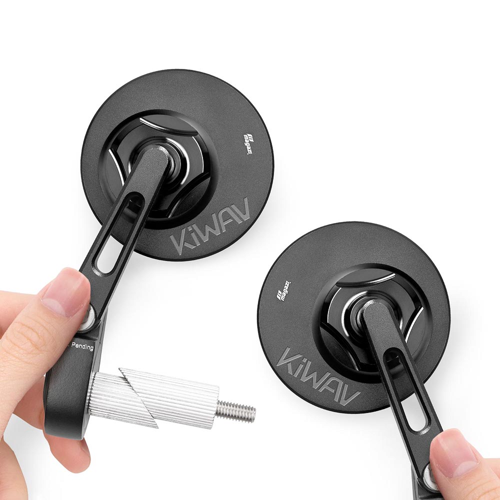 bar-end mirrors: Orbii black bar end mirrors a pair universal fit
