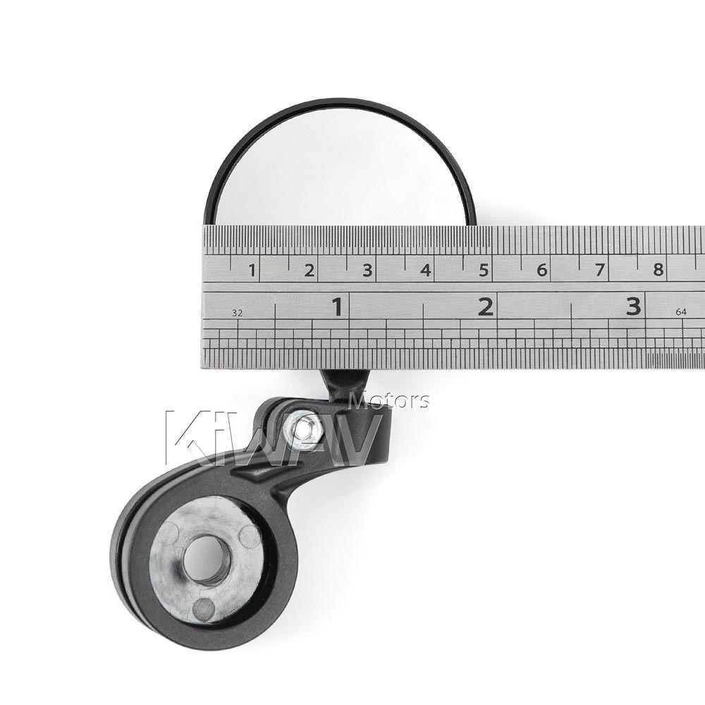 バーエンド: バーエンドミラー オービクス 黒 左右セット M8ネジ式