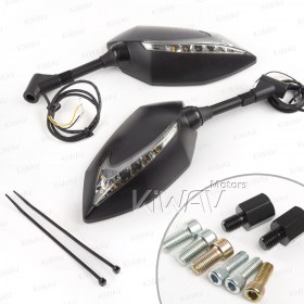Lucifer black LED mirrors with sequential effect compatible with BMW