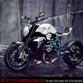 Lucifer carbon LED mirrors with sequential effect compatible with BMW