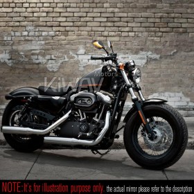 Lucifer carbon LED mirrors with sequential effect compatible with Harley Davidson