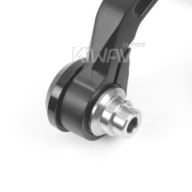 Missie black bar end mirrors compatible with Indian Scout Bobber