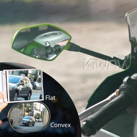 Fin green fairing mount mirrors compatible with Ducati Panigale