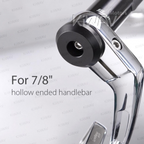Classic chrome bar end mirrors for 7/8 Inch hollow handlebar