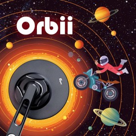 Orbii black bar end mirror a piece compatible with Yamaha M16 threaded handlebars