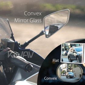 Hawk silver fairing mount mirrors compatible with Ducati Panigale