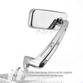 ClassicMX chrome mirrors for 8mm scooters and motorcycles