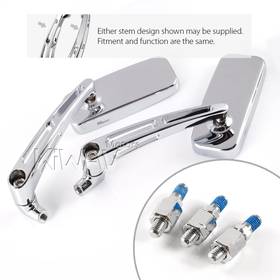 ClassicMX chrome mirrors for 8mm scooters and motorcycles
