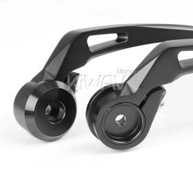 Missie black bar end mirrors for 1, 1-1/4 Inch hollow end handlebars