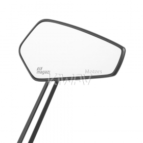 Blade black mirrors compatible with most modern Vespa models, GTS/ GTV/ LX/ LT/ LXV/ S