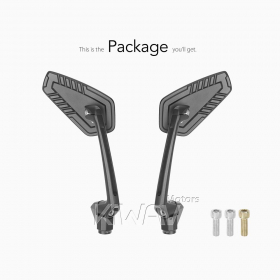 Blade black mirrors universal fit for 8mm mirror thread