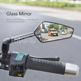 Blade black mirrors compatible with most Harley Davidson