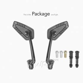Blade black mirrors compatible with most Harley Davidson