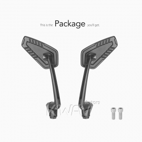 Blade black mirrors compatible with Harley Davidson Street 500/ 750