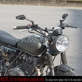 Blade black mirrors compatible with Harley Davidson Street 500/ 750