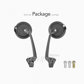 Aura black universal fit for 10mm mirror thread