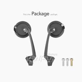 Aura black universal fit for 8mm mirror thread