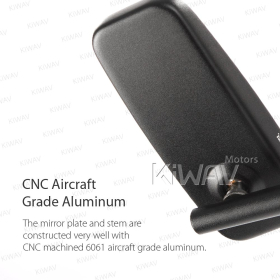 Classic Plus black mirrors compatible with most modern Vespa models, GTS/ GTV/ LX/ LT/ LXV/ S