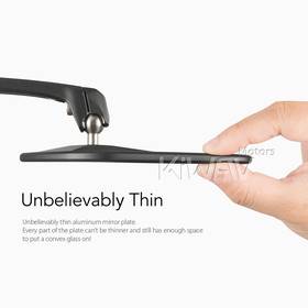 Horus black mirrors universal fit for 10mm mirror thread