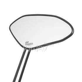 Horus black mirrors compatible with most modern Vespa models, GTS/ GTV/ LX/ LT/ LXV/ S