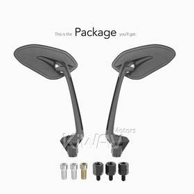 Horus black mirrors compatible with most modern Vespa models, GTS/ GTV/ LX/ LT/ LXV/ S