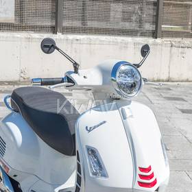 Ojo black mirrors compatible with most modern Vespa models, GTS/ GTV/ LX/ LT/ LXV/ S